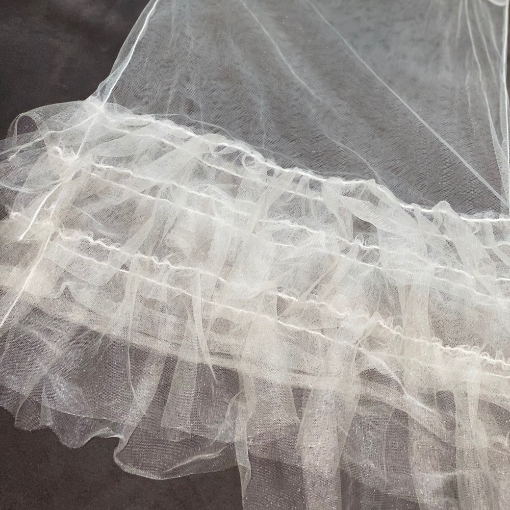 BCBG Sheer tulle top NWOT